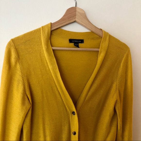 Landsend Lightweight Cardigan Size 2P - Picture 2 of 4